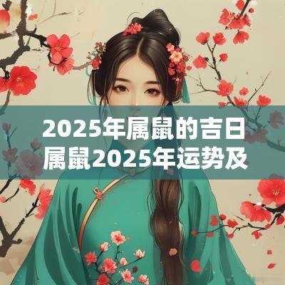 2025年属鼠的吉日 属鼠2025年运势及运程及每月运势