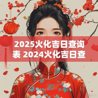 2025火化吉日查询表 2025火化吉日查询