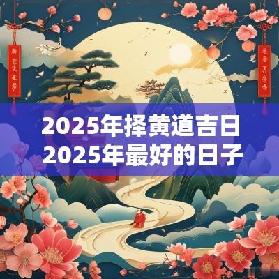 2025年择黄道吉日 2025年最好的日子