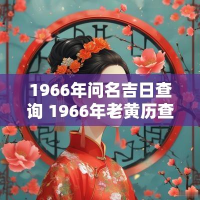 1966年问名吉日查询 1966年老黄历查询