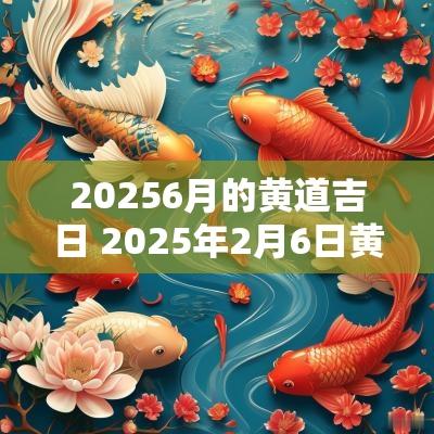 20256月的黄道吉日 2025年2月6日黄道吉时