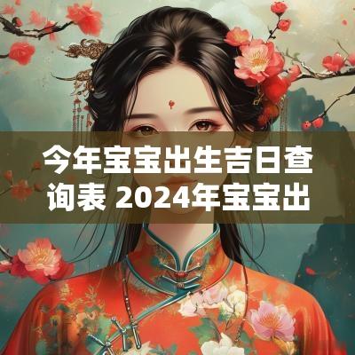今年宝宝出生吉日查询表 2025年宝宝出生吉日查询