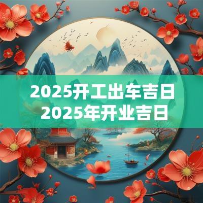 2025开工出车吉日 2025年开业吉日
