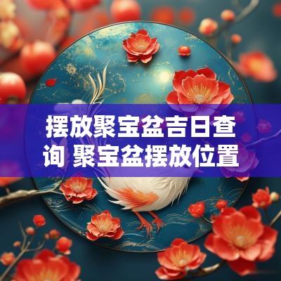 摆放聚宝盆吉日查询 聚宝盆摆放位置风水