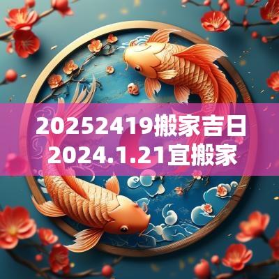 20252419搬家吉日 2025.1.21宜搬家吗