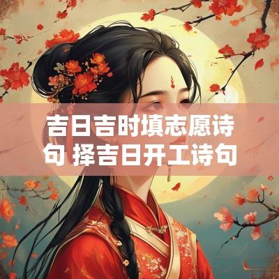 吉日吉时填志愿诗句 择吉日开工诗句 吉日吉时填志愿诗句 择吉日开工诗句