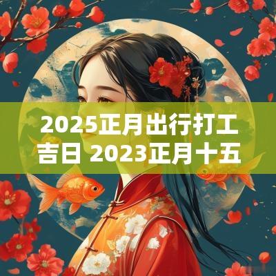 2025正月出行打工吉日 2025正月十五出门打工日子好吗
