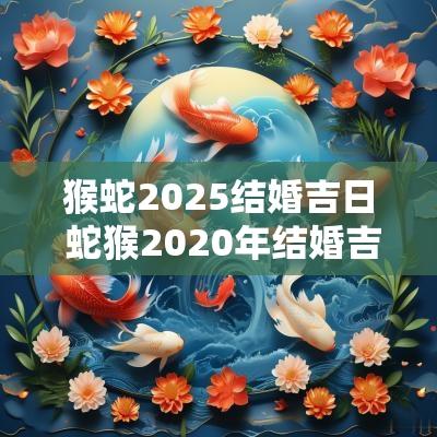 猴蛇2025结婚吉日 蛇猴2025年结婚吉日