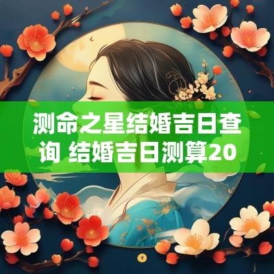 测命之星结婚吉日查询 结婚吉日测算2025免费