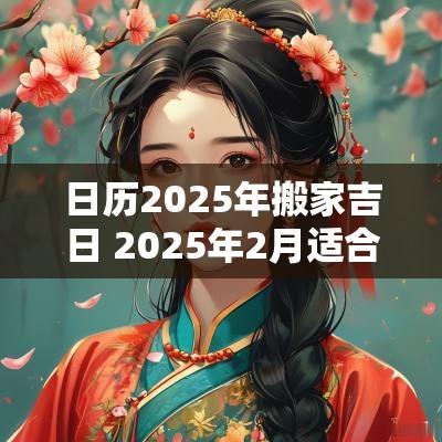 日历2025年搬家吉日 2025年2月适合搬家的日子