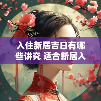 入住新居吉日有哪些讲究 适合新居入住的日子