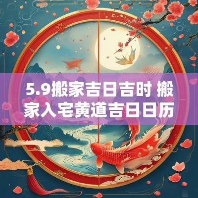 5.9搬家吉日吉时 搬家入宅黄道吉日日历表2025