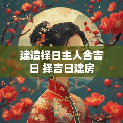 建造择日主人合吉日 择吉日建房