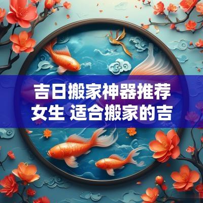 吉日搬家神器推荐女生 适合搬家的吉日