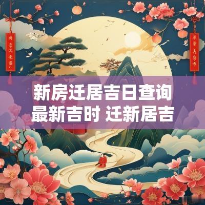 新房迁居吉日查询最新吉时 迁新居吉日