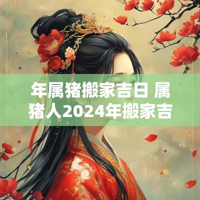 年属猪搬家吉日 属猪人2025年搬家吉日有哪些