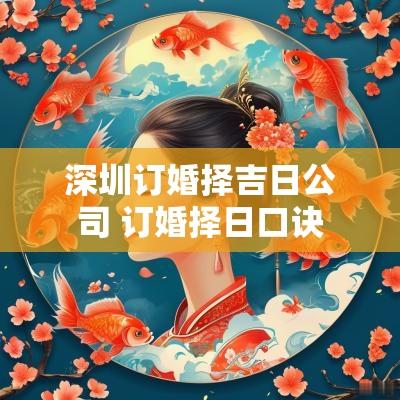 深圳订婚择吉日公司 订婚择日口诀