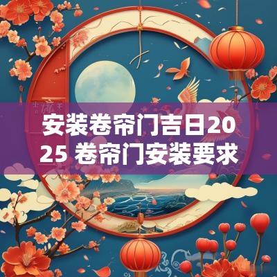 安装卷帘门吉日2025 卷帘门安装要求标准