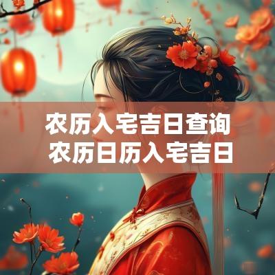 农历入宅吉日查询 农历日历入宅吉日查询