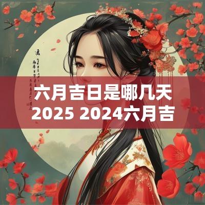 六月吉日是哪几天2025 2025六月吉日