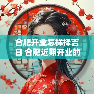 合肥开业怎样择吉日 合肥近期开业的酒店