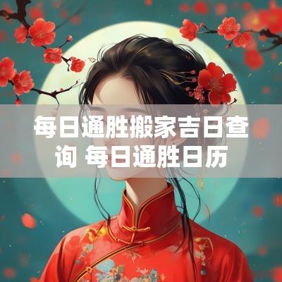 每日通胜搬家吉日查询 每日通胜日历