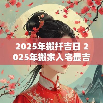 2025年搬扦吉日 2025年搬家入宅最吉利好日子