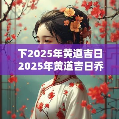 下2025年黄道吉日 2025年黄道吉日乔迁之喜