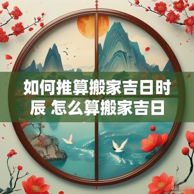 如何推算搬家吉日时辰 怎么算搬家吉日和时辰
