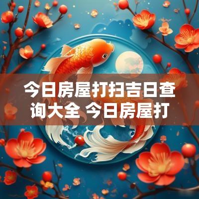 今日房屋打扫吉日查询大全 今日房屋打扫吉日查询大全图