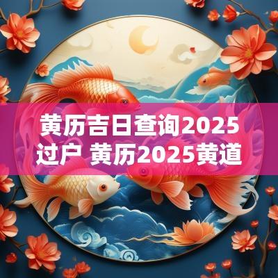 黄历吉日查询2025过户 黄历2025黄道吉日查询结婚