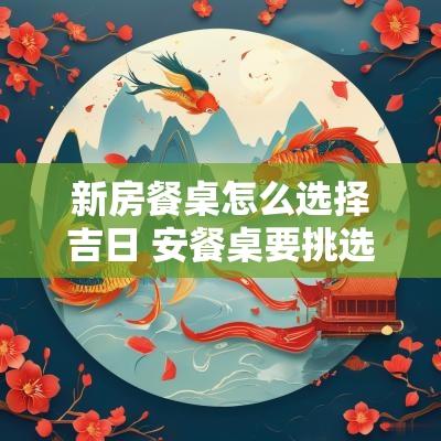 新房餐桌怎么选择吉日 安餐桌要挑选吉日吗