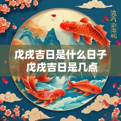 戊戌吉日是什么日子 戊戌吉日是几点