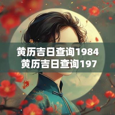黄历吉日查询1984 黄历吉日查询1978年六月初八