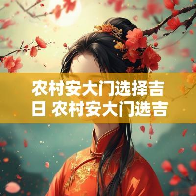 农村安大门选择吉日 农村安大门选吉日