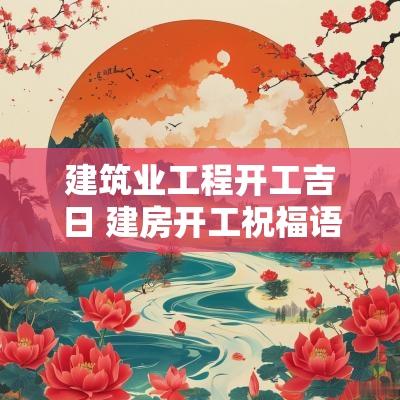 建筑业工程开工吉日 建房开工祝福语