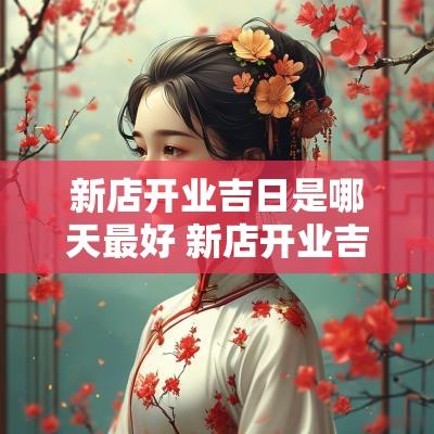 新店开业吉日是哪天最好 新店开业吉时早上几点最好
