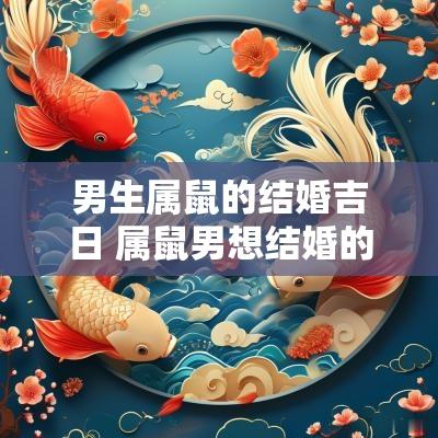 男生属鼠的结婚吉日 属鼠男想结婚的表现