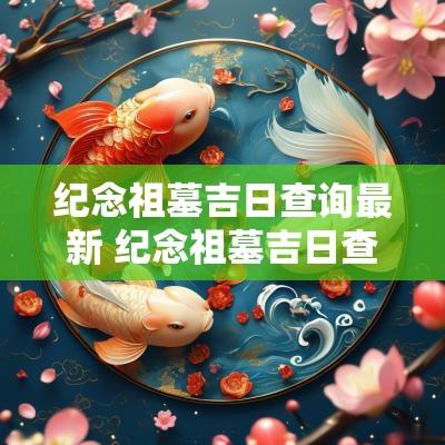 纪念祖墓吉日查询最新 纪念祖墓吉日查询最新表