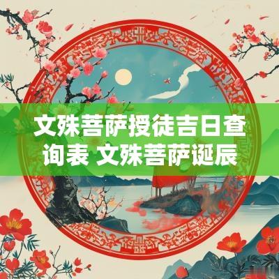 文殊菩萨授徒吉日查询表 文殊菩萨诞辰