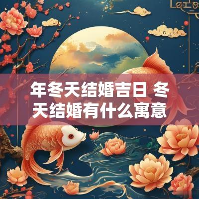 年冬天结婚吉日 冬天结婚有什么寓意