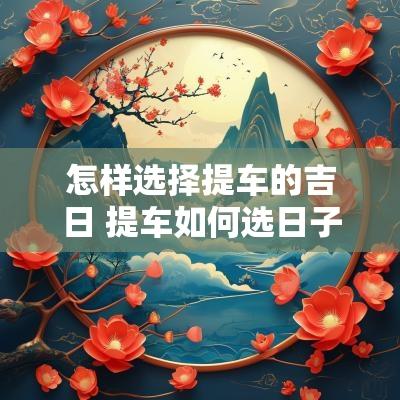 怎样选择提车的吉日 提车如何选日子