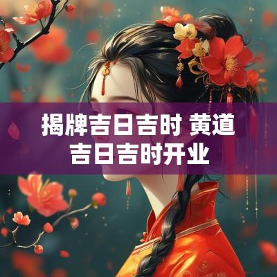 揭牌吉日吉时 黄道吉日吉时开业