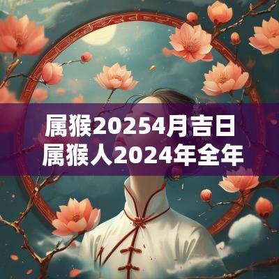 属猴20254月吉日 属猴人2025年全年运势详解