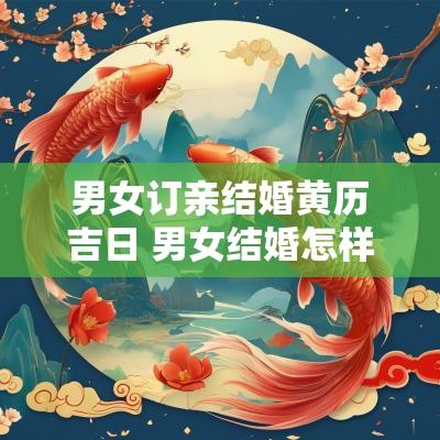 男女订亲结婚黄历吉日 男女结婚怎样选黄道吉日