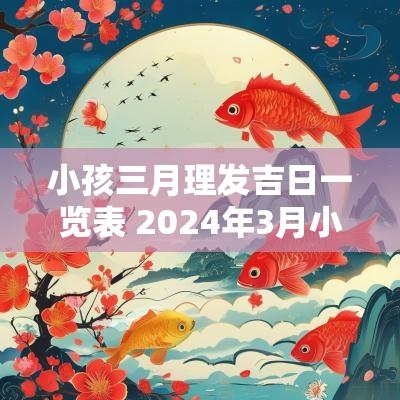 小孩三月理发吉日一览表 2025年3月小孩理发黄道吉日