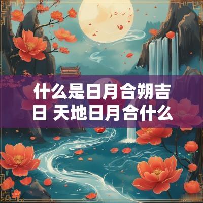 什么是日月合朔吉日 天地日月合什么意思