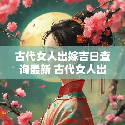 古代女人出嫁吉日查询最新 古代女人出嫁后的规矩
