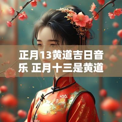 正月13黄道吉日音乐 正月十三是黄道吉日吗
