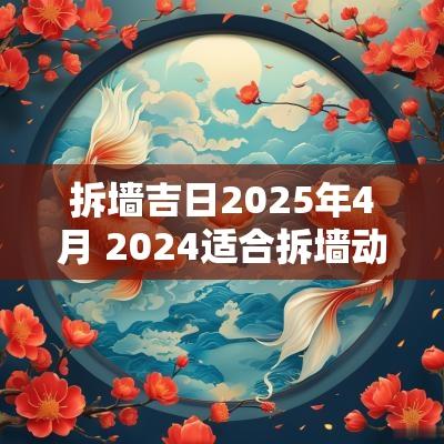 拆墙吉日2025年4月 2025适合拆墙动工的日子